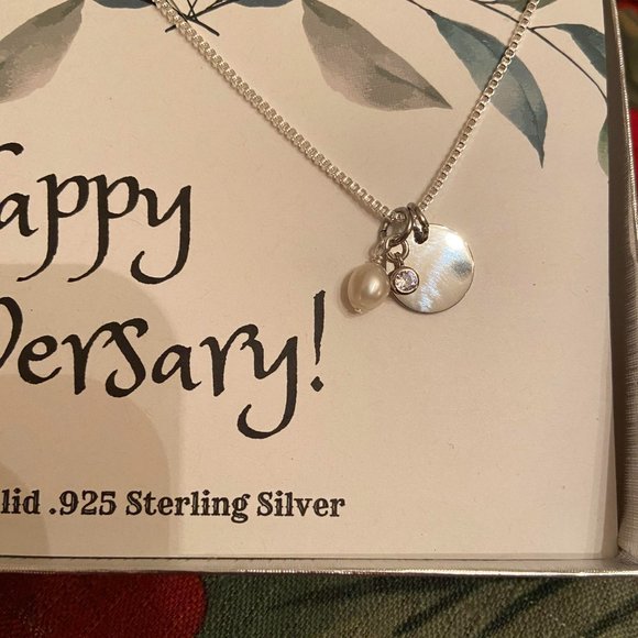 - Happy Anniversary Pearl 925 Sterling Sil… - Picture 8 of 11